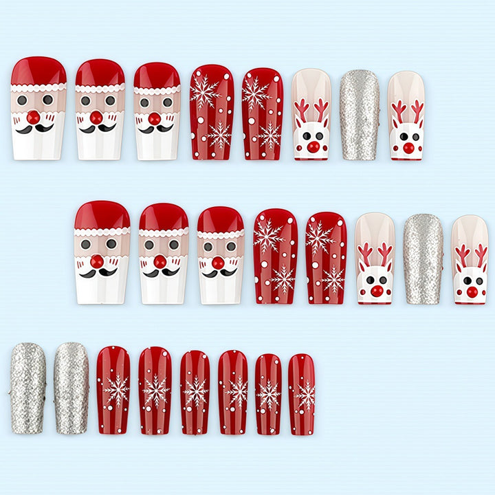 Creative nail art set with festive Christmas motifs Kalsten