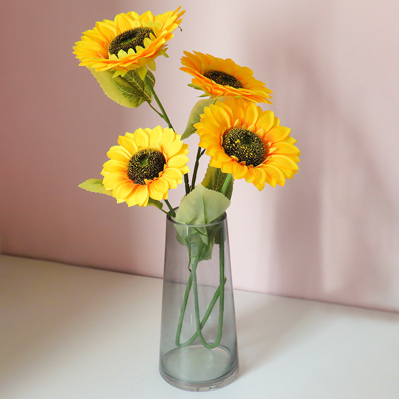 Realistic Decorative Sunflower Stem
