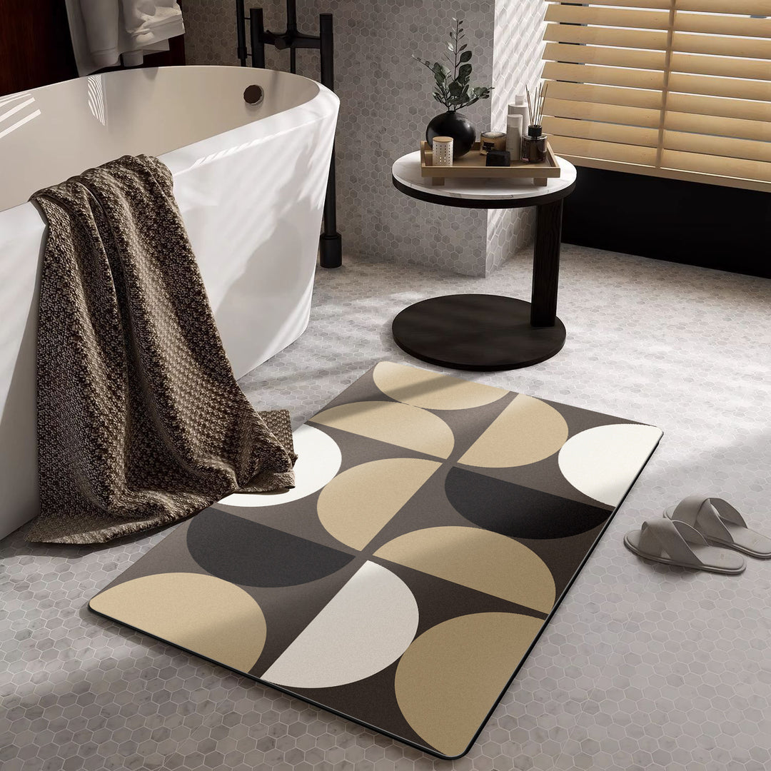 Contemporary Geometric Bath Mat