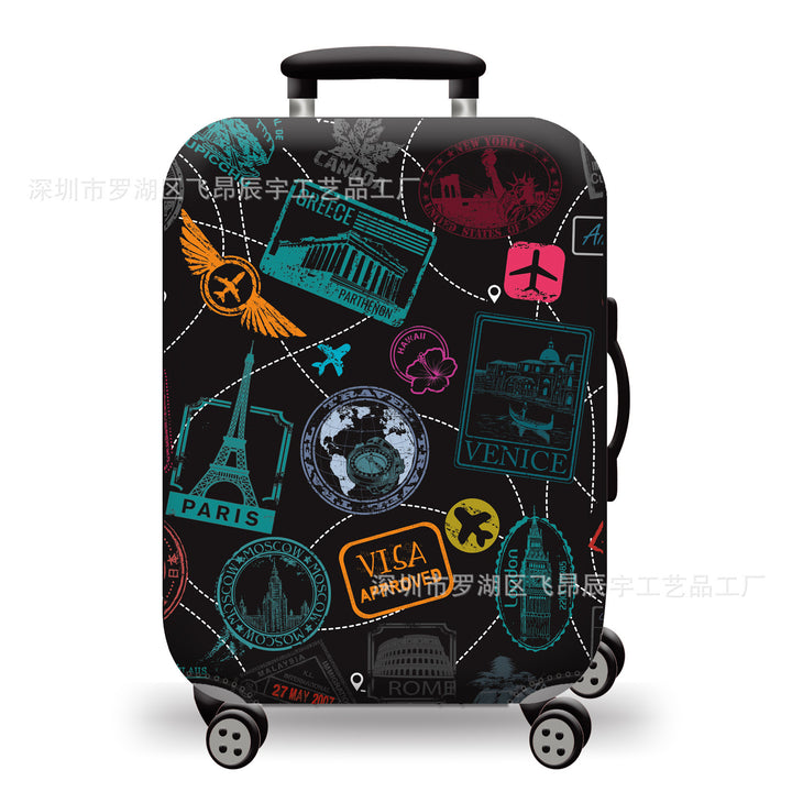 Hard Shell Luggage with Earth Design Kalsten