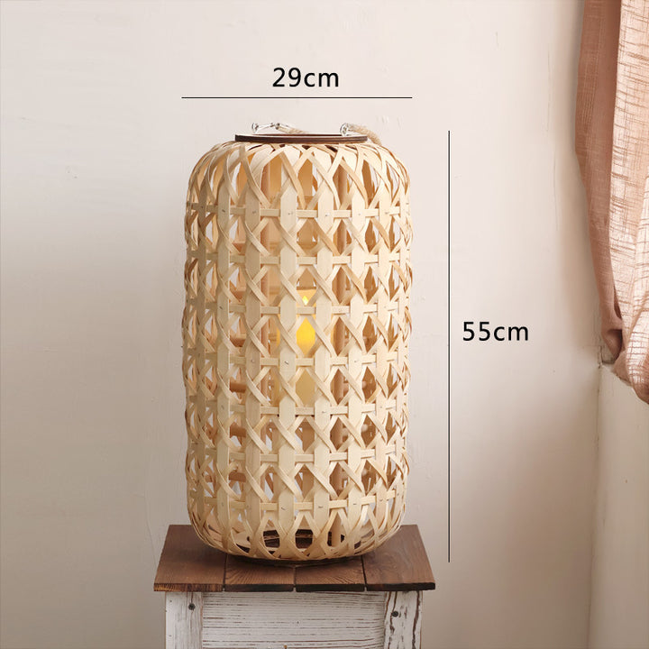 Handcrafted lantern in natural design Kalsten