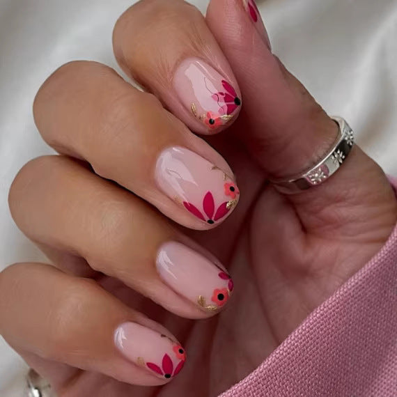 Floral Design Nail Art Enhancements Kalsten