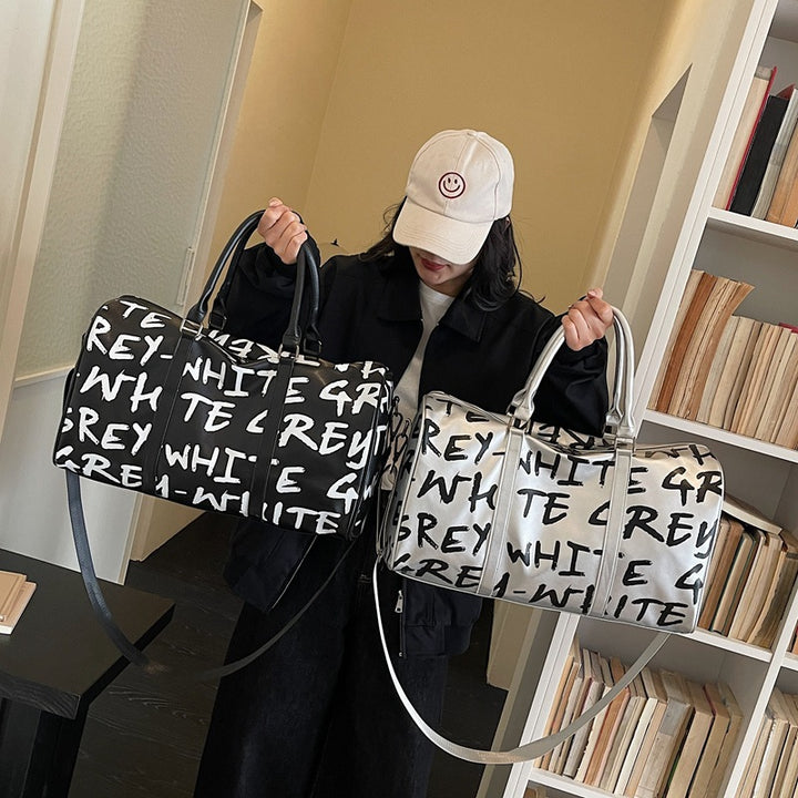 Stylish Graphic Print Duffle Bag Kalsten