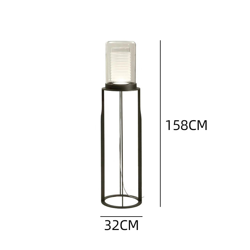Contemporary Table Lamp with Textured Glass Shade