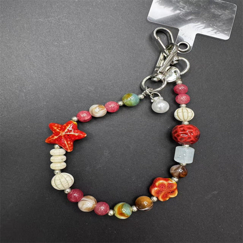 Decorative Beaded Charm Keychain Kalsten 1790134546