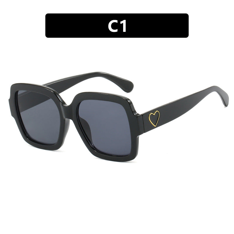 Women's square sunglasses with playful heart detail Kalsten