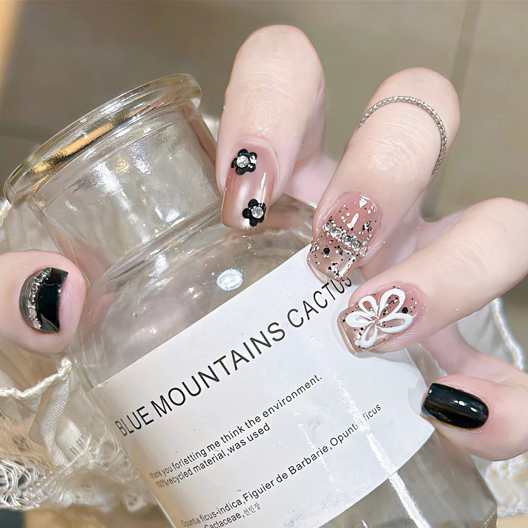 Themed Nail Art Press-On Nails with Cute Character and Bow Designs Kalsten