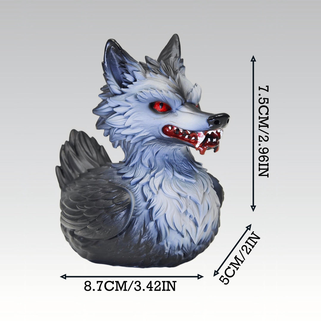 Creepy rubber duck with wolf design Kalsten