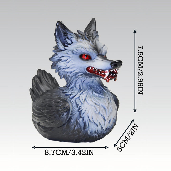 Creepy rubber duck with wolf design Kalsten