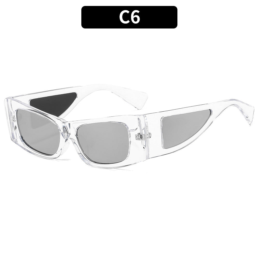 Futuristic Clear Frame Sunglasses