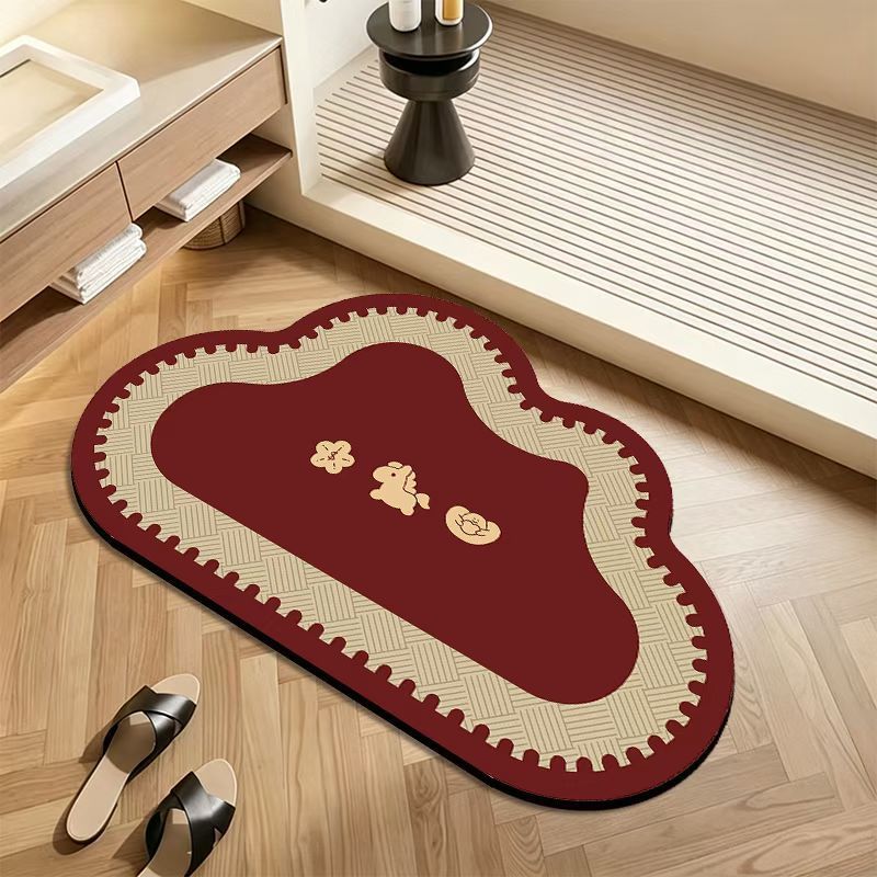 Decorative Plush Bath Mat