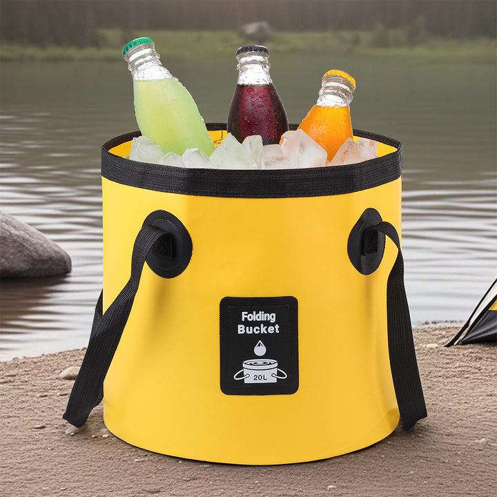 Ladies collapsible water container with sturdy carrying handle Kalsten