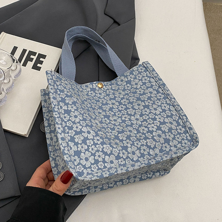 Floral Print Fabric Shoulder Bag