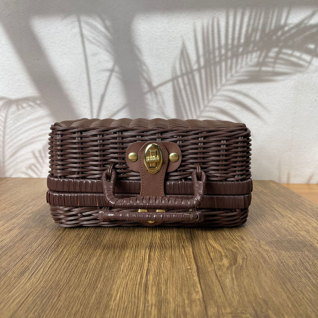Women braided cosmetic and storage case Kalsten
