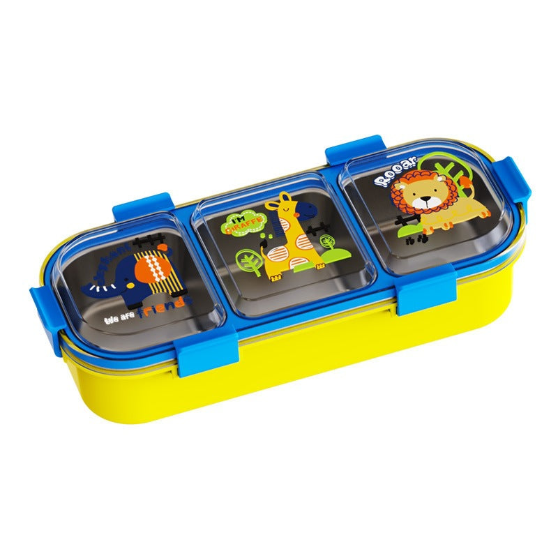 Animal-Themed Multi-Compartment Bento Lunch Box