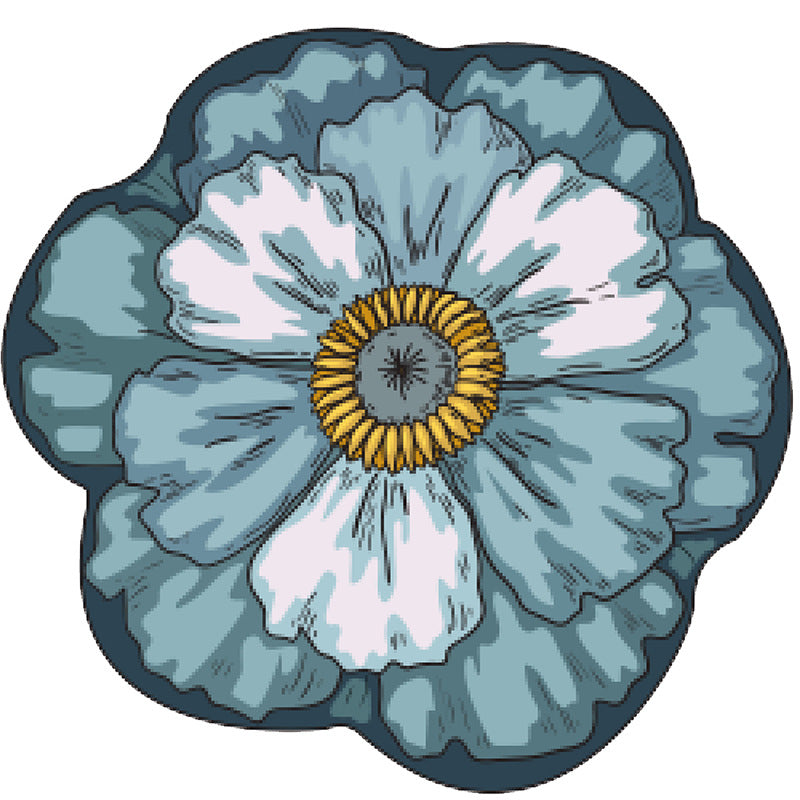 Floral-Inspired Decorative Mat