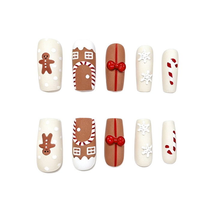 Festive Gingerbread Nail Art Kalsten