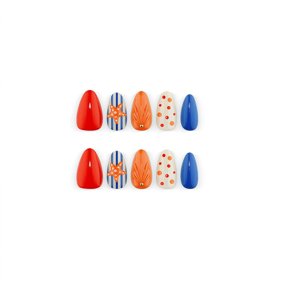 Artificial nails in playful summer design Kalsten