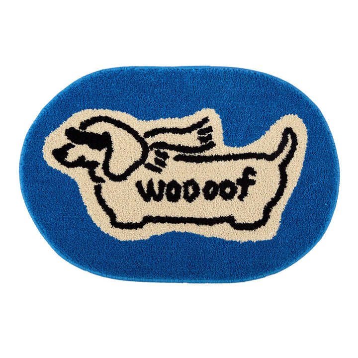 Plush Cat-Themed Area Rug