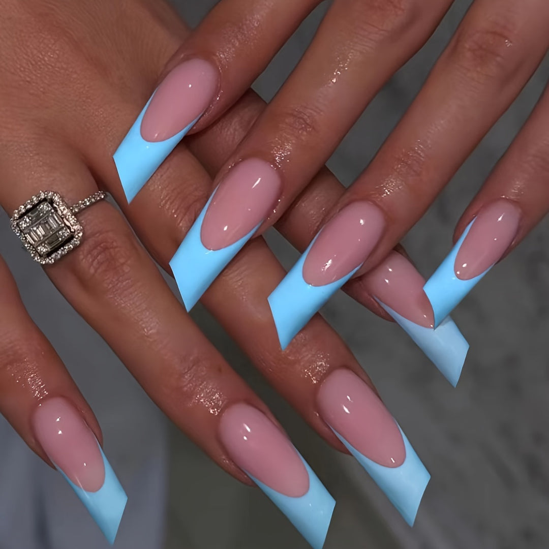 Modern Geometric Press-On Nail Art Kalsten