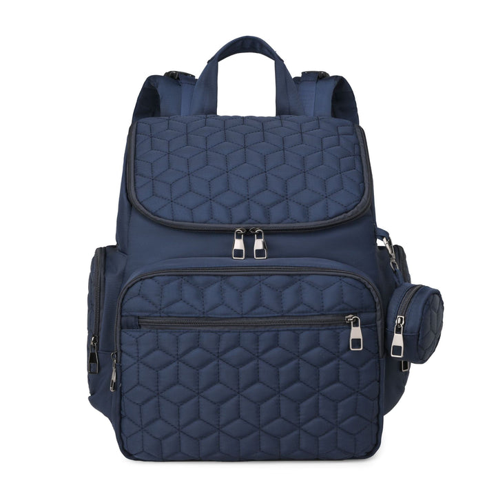 Versatile Quilted Multi-Pocket Backpack Kalsten