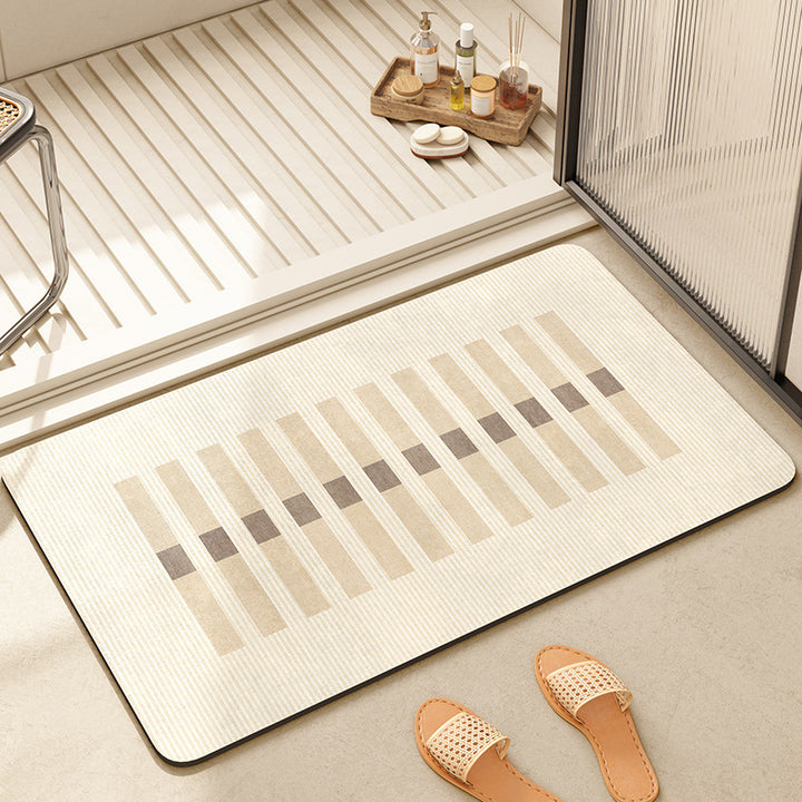 Abstract Geometric Pattern Bath Mat