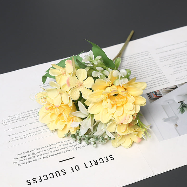 Elegant Synthetic Flower Bouquet for Home Decor