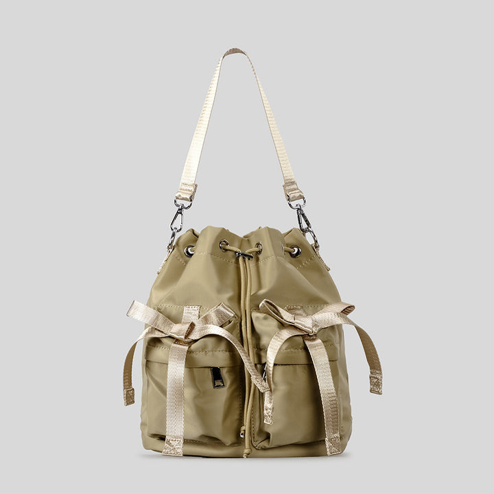 Stylish Casual Drawstring Bucket Bag