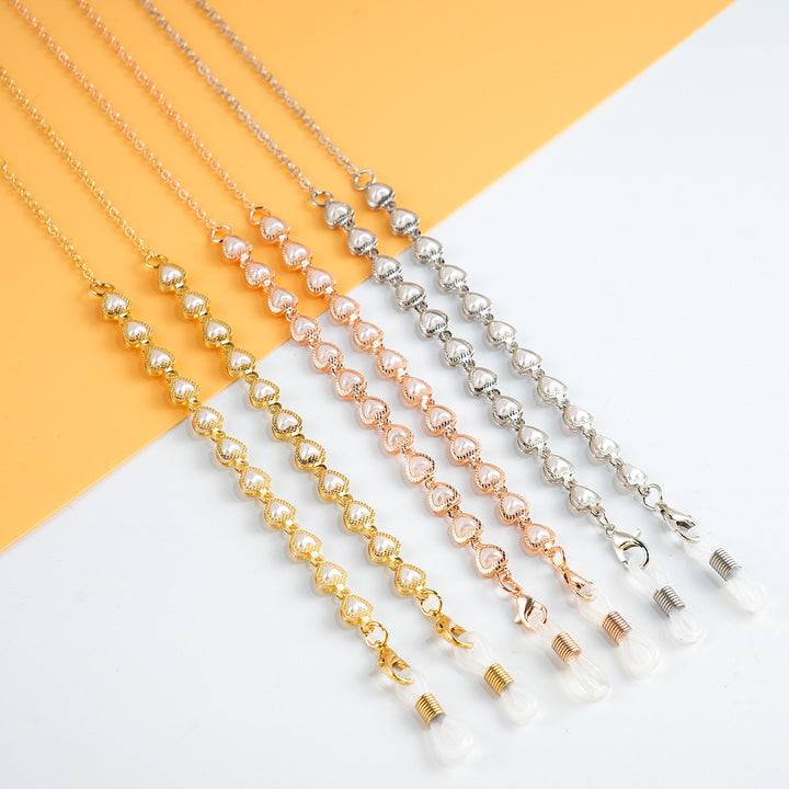 Elegant Pearl-Linked Eyewear Chain Kalsten