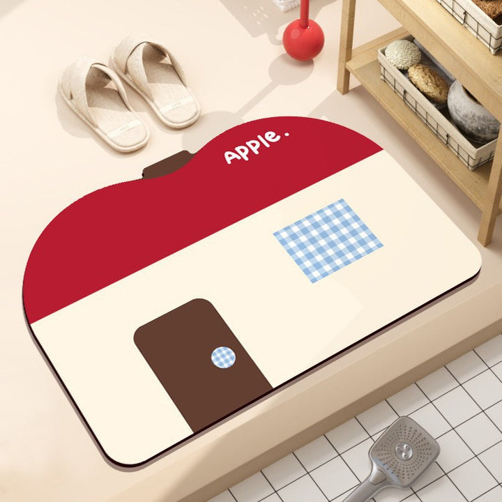 Playful Hamburger-Themed Bath Mat Kalsten
