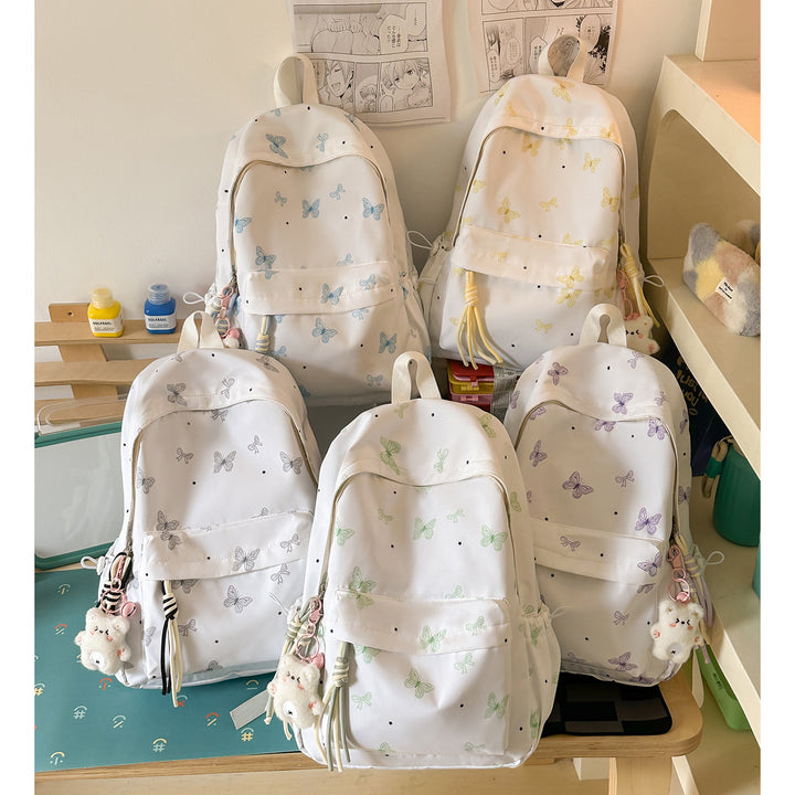 Charming Butterfly Print Casual Backpack Kalsten