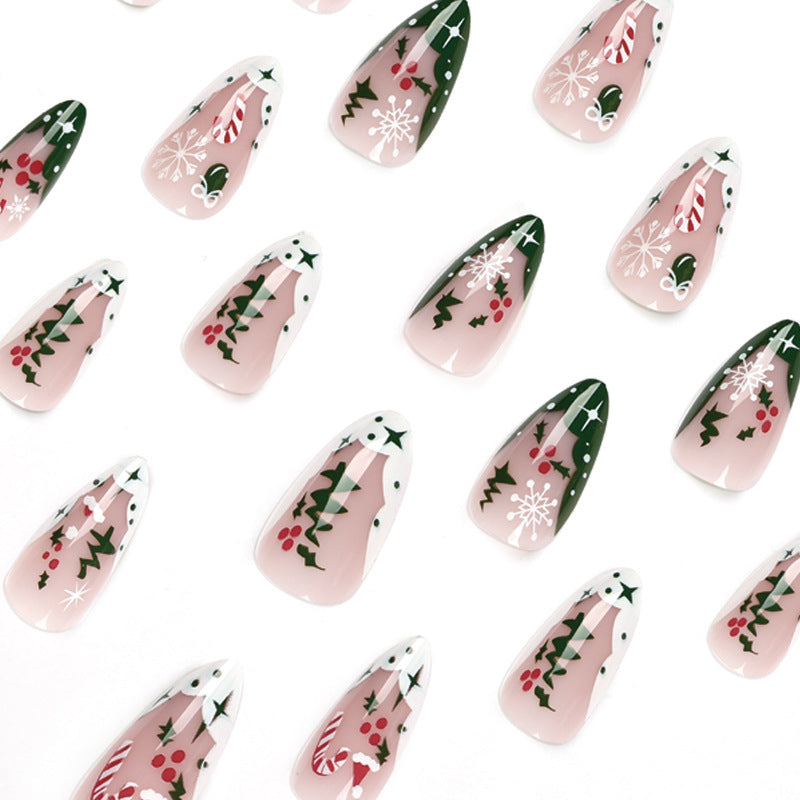 Trendy Christmas Art Gel Nails Kalsten