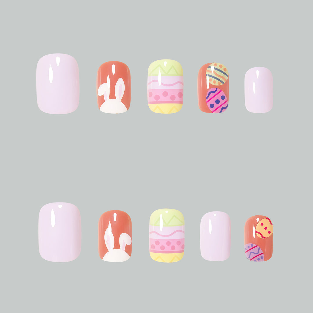 Decorative Easter-Themed Press-On Nail Art Kalsten
