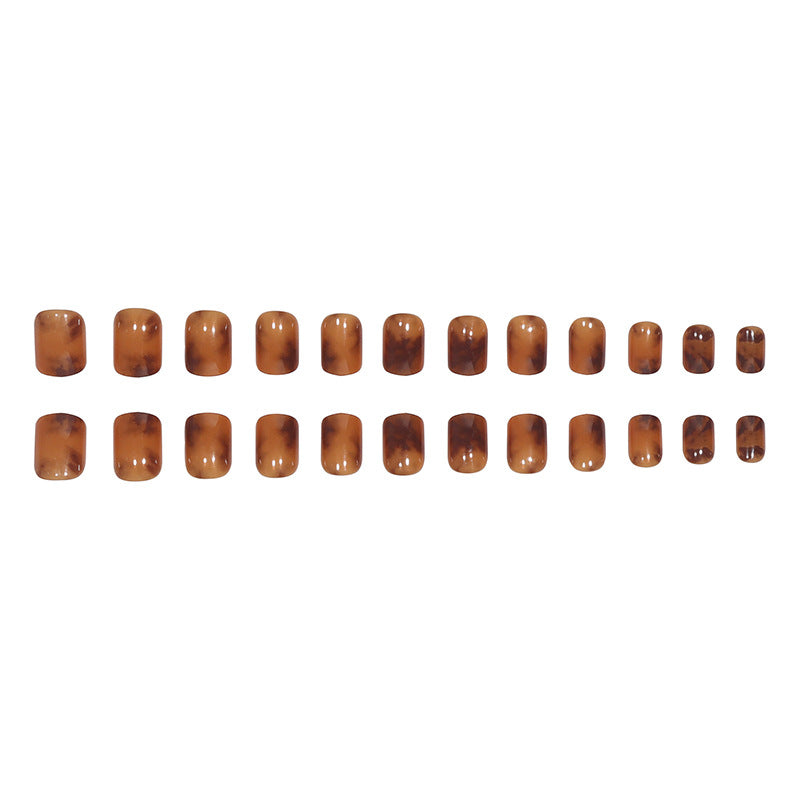 Elegant Glossy Square Press-On Nails Kalsten