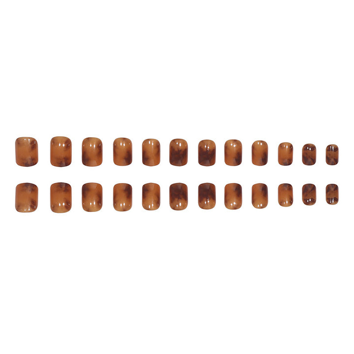 Elegant Glossy Square Press-On Nails Kalsten