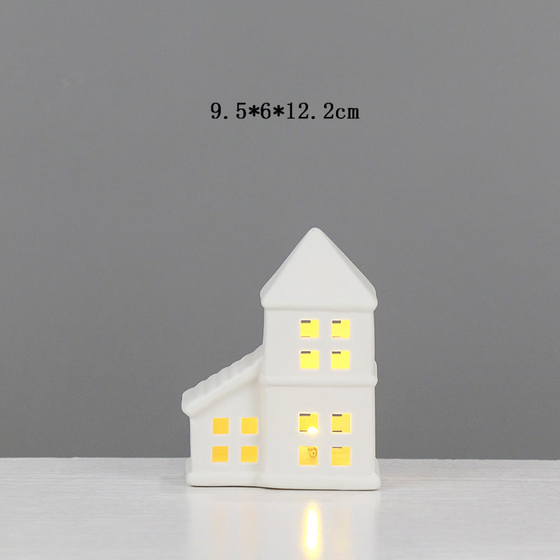 Decorative Ceramic House Candle Holder Kalsten