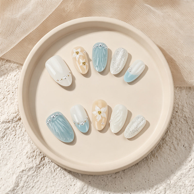 Elegant Decorative Press-On Nail Set Kalsten