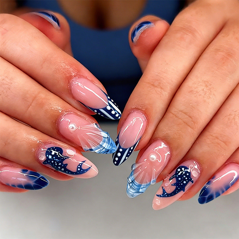 Creative Nail Art Set with Maritime Dolphin Design Kalsten