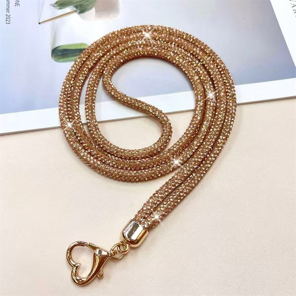 Sparkling Rhinestone Key Lanyard Kalsten