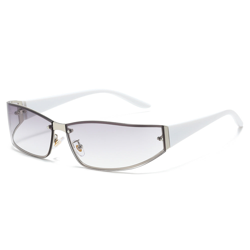 Sleek Cat-Eye Shield Sunglasses Kalsten
