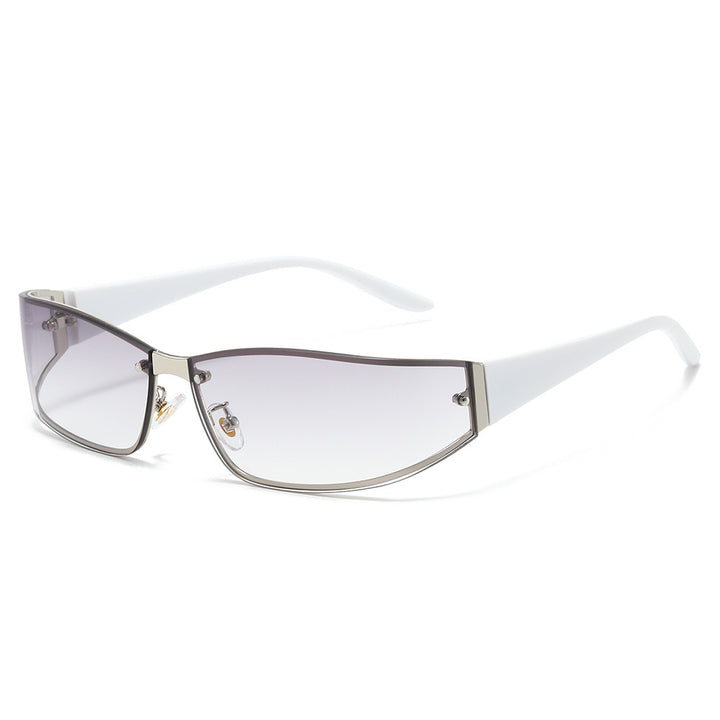 Sleek Cat-Eye Shield Sunglasses Kalsten
