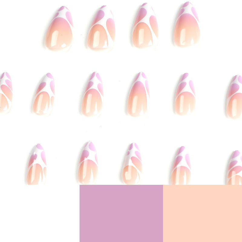 Artistic stiletto nails with modern marble pattern Kalsten