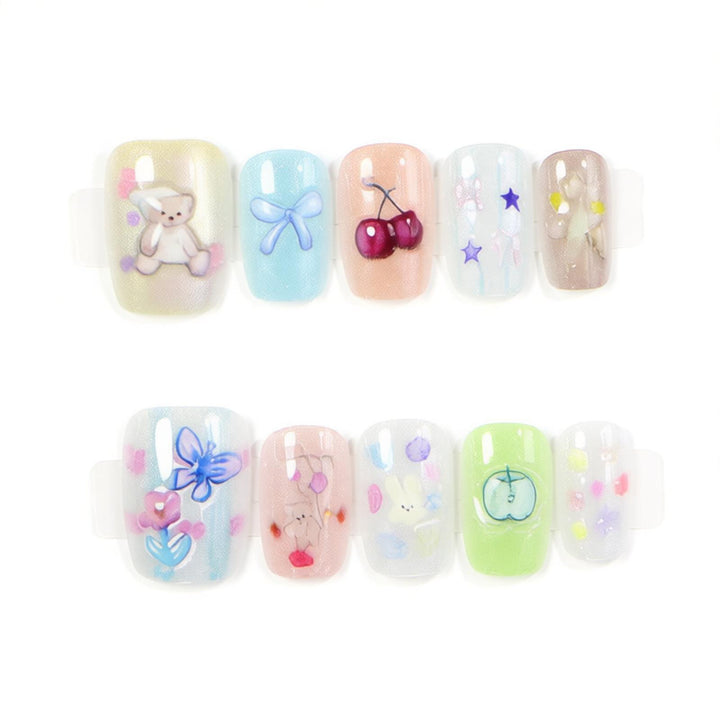 Creative Character-Themed Press-On Nail Art Set Kalsten