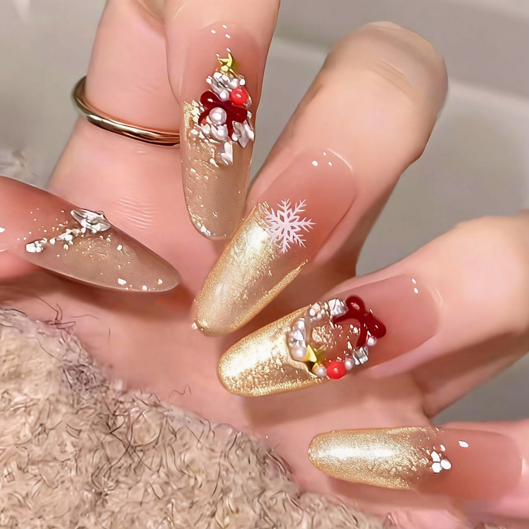 Artificial nail set with festive design Kalsten