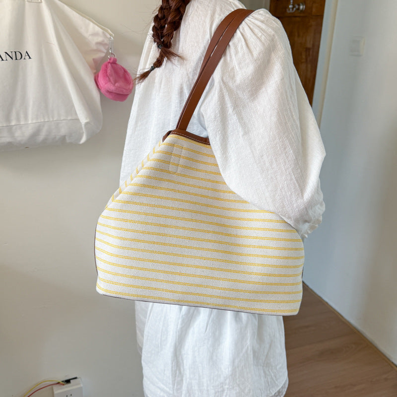 Reusable Striped Beach Tote Kalsten