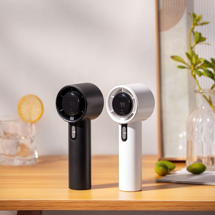 Cooling Multi-Speed Quiet Portable Rechargeable Handheld and Desktop Fan with LED Battery Display Kalsten