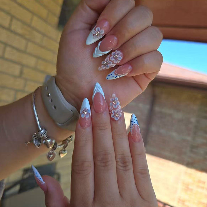 Floral Accent Nail Art Extensions Kalsten