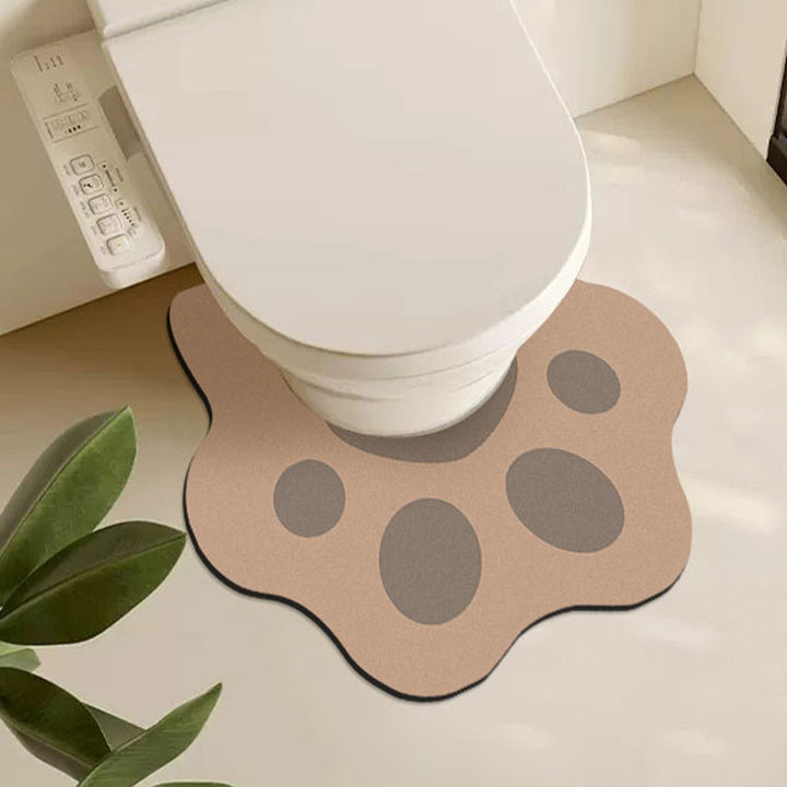 Cute Paw-Shaped Bathroom Mat