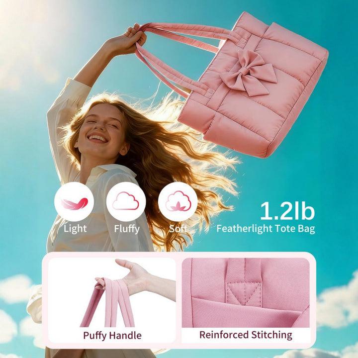 Elegant tote bag with bow design Kalsten
