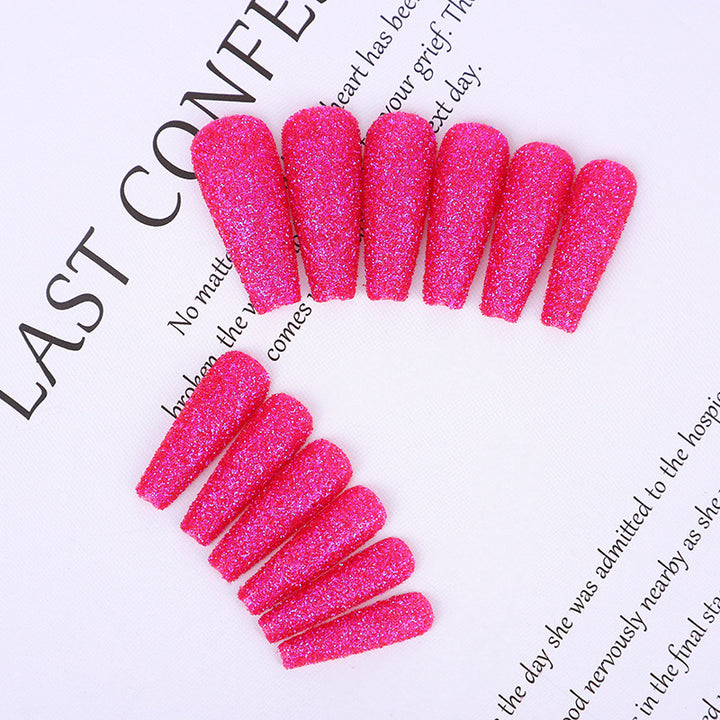 High-quality artificial nails with glitter effects Kalsten